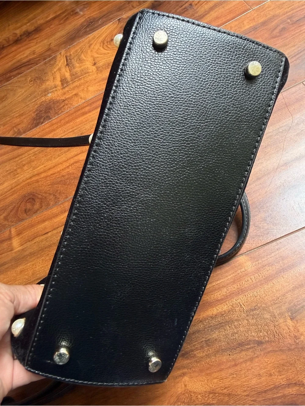 kate spade Black Pearl-Embellished Velvet Dome Satchel
